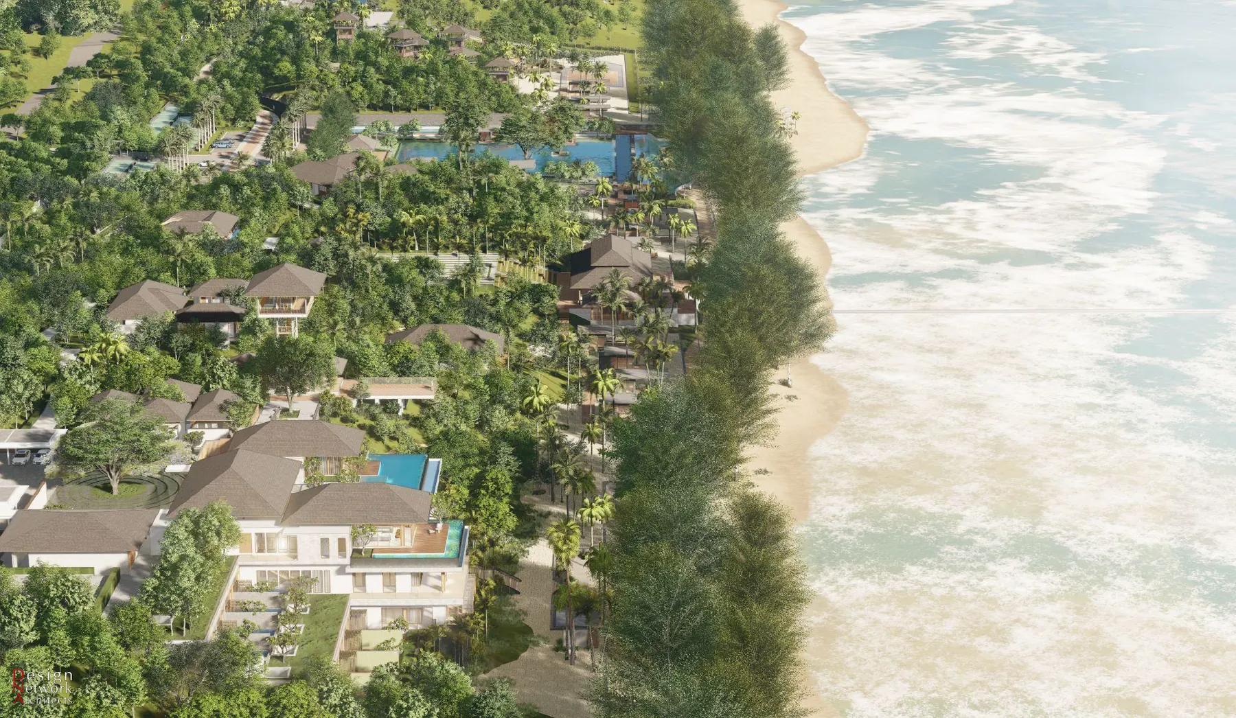 Beraya Resort coastal resort rendering